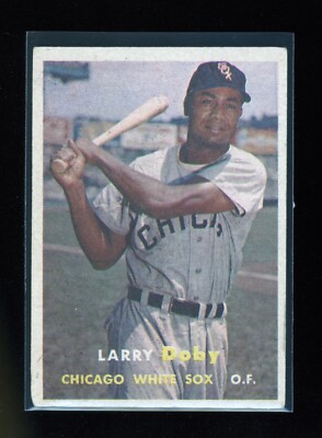 1957 Topps LARRY DOBY #85 Chicago White Sox HOF FAIR - VG + Joe Nuxhall #103