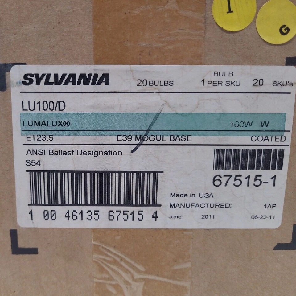 SYLVANIA 67515-1-Lumalux E26 S54 BALLAST LU100/D/MED 100W HPS Bulb-LOT OF 20 - Image 2 of 4