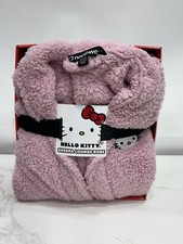 Hello Kitty Sherpa Lounge Robe Pink Special Edition Cozy New One Size Fits Most