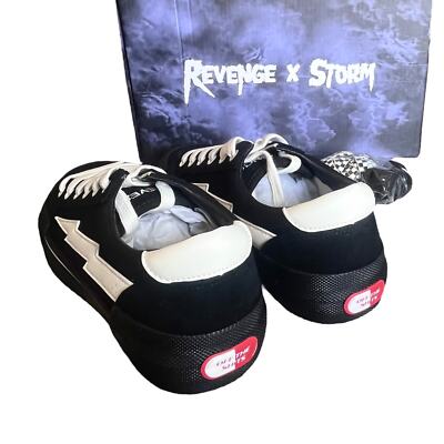 NEW Revenge x Storm Low Top SNEAKERS Black White Mens 7, Womens 8.5 SHOES Boxed! Revenge x Storm Low Top Sneakers Black White Mens 7, Womens  main image 2