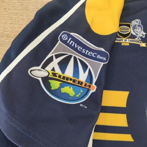 KooGa Brumbies Mens Size XL XXL Centenary Of Canberra 2013 Super 14 Rugby Jersey - Picture 5 of 14