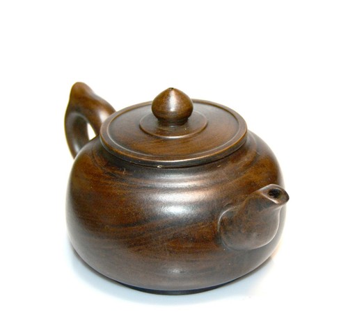 Fine Chinese Carved Calligraphy Yixing Zisha Purple Clay Ceramic Teapot - Picture 2 of 6