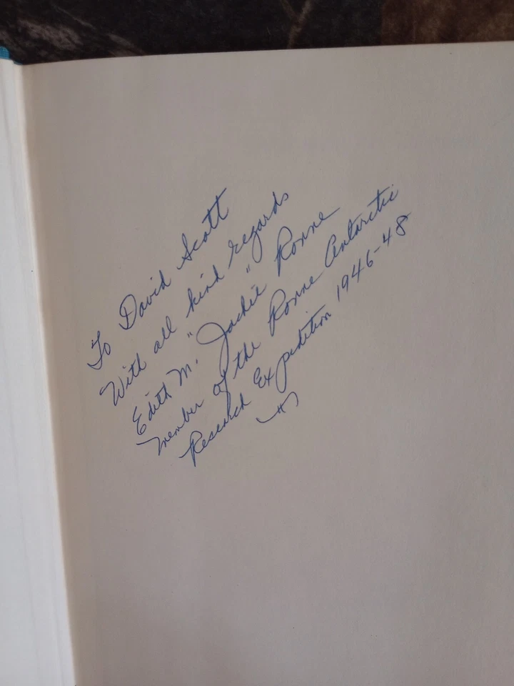 First Edition FINN RONNE Antarctica, My Destiny   Signed Edith Ronne David Scott - Image 2 of 4