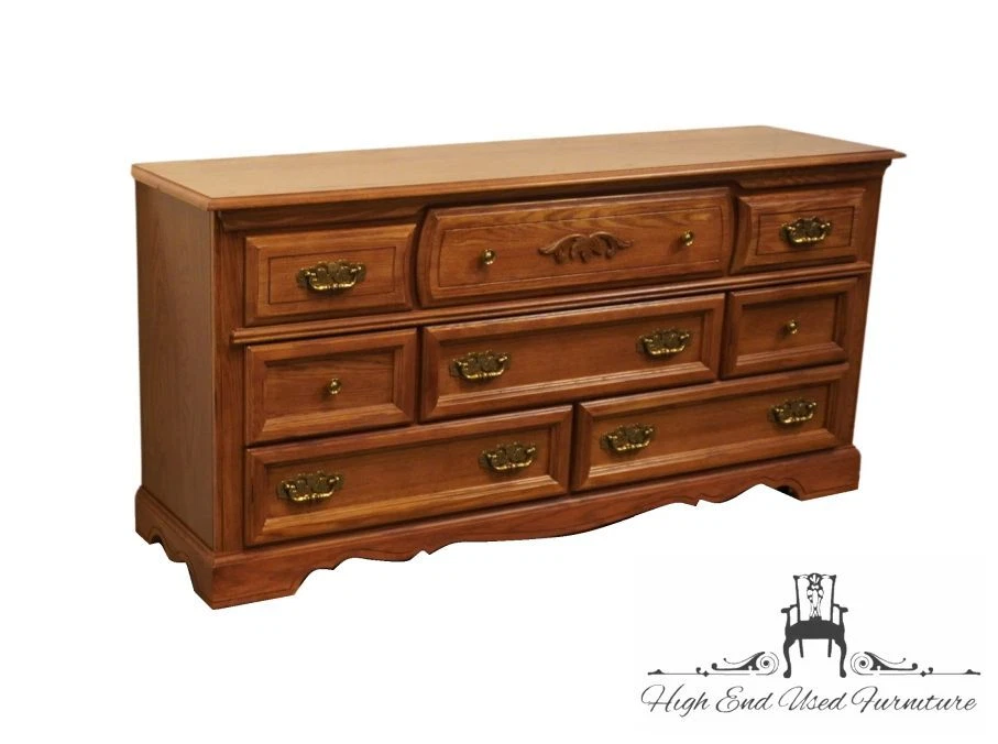 BROYHILL MÓVEIS Carvalho Maciço Country Estilo Francês 68" Oito Gavetas Cômoda 64... - Imagem 2 de 4