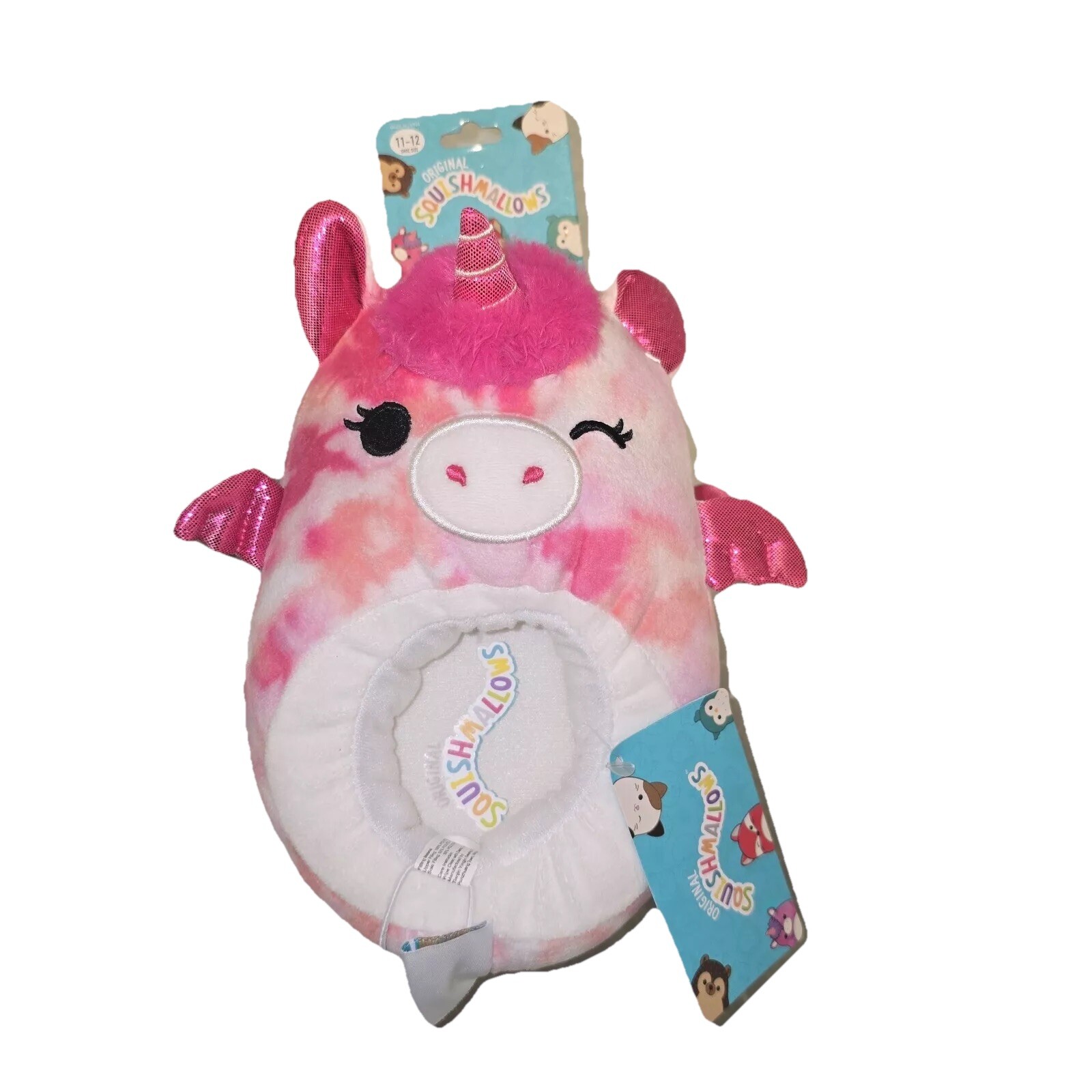 Size 11/12 Squishmallow Slippers Henley The Alicorn Plush Footwear  
