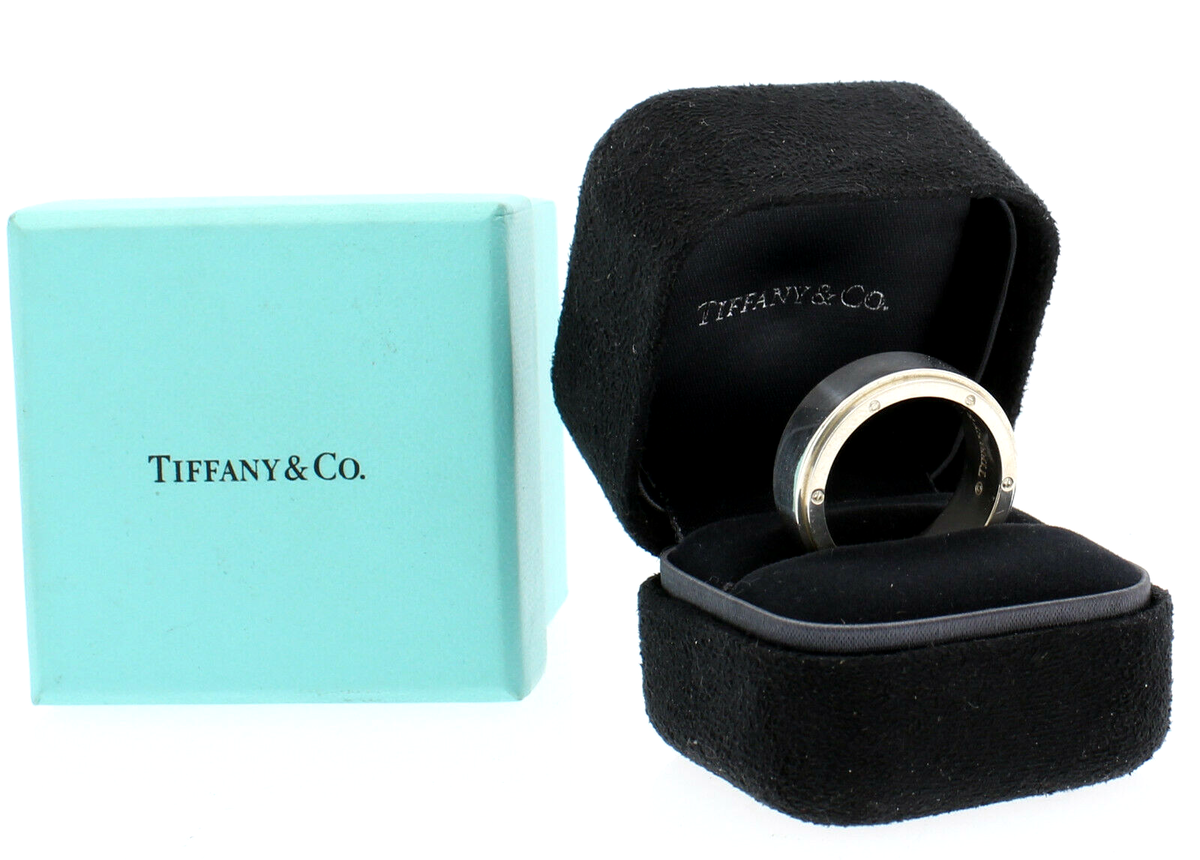 Tiffany & Co METROPOLIS Sterling Silver Wide Band Ring Size Tiffany & Co METROPOLIS Sterling Silver Wide Band Ring Size