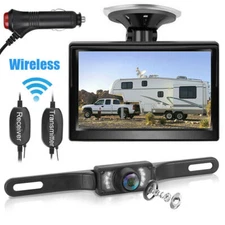 Wireless Car 5" Monitor  Backup Camera Rear View HD Parking System Night Vision