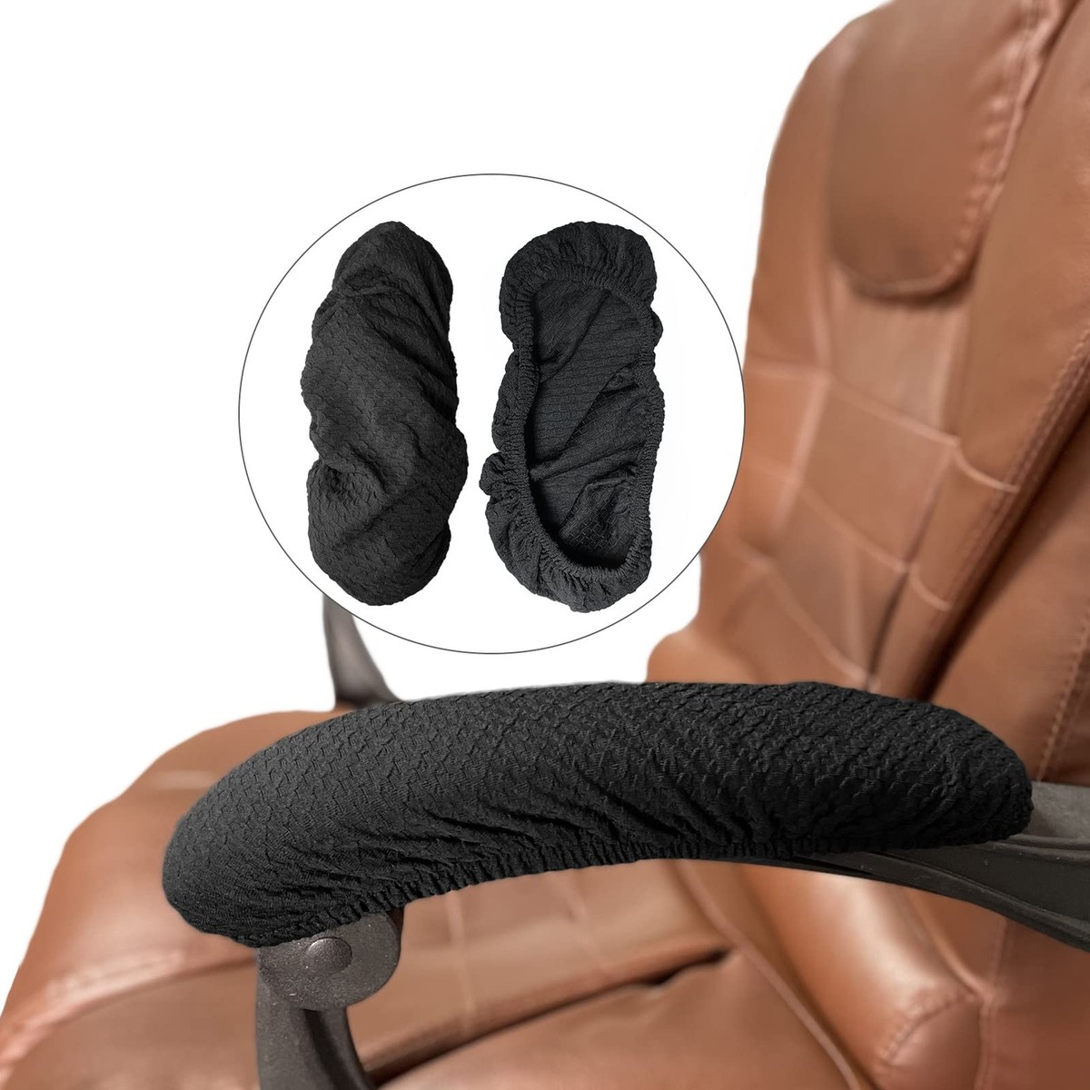 NeColorLife Office Chair Arm Covers Removable Chair Armrest Covers - Main Image
