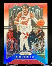 2019-20 Prizm Red White and Blue #64 Otto Porter Jr. Chicago Bulls
