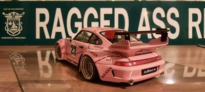 1/18 MODELL PORSCHE 911 RWB PINK-PIG  SEPRANOS '' BBS LEMANS  '' UMBAU TUNING