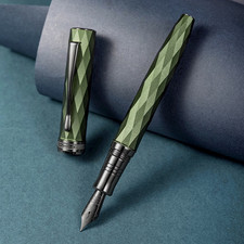 HongDian N11 Louvre Green FOUNTAIN PEN EF Nib -NEW in box