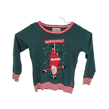 TIPSY ELVES NORTH POLE DANCER UGLY CHRISTMAS SWEATER Women's Size MEDIUM