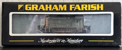 Graham Farish 371-003A Class 08 'D4192' BR Green, Weathered, DCC Fitted - VGC - Image 1 of 4