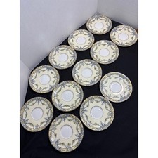 Royal Worcester Marquis Saucers Set (12) Flor...