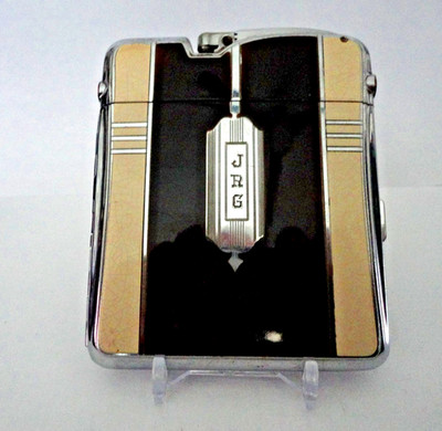 c1934 AMW/ RONSON TEN-A-CASE ENAMEL  LIGHTER. VERY RARE.