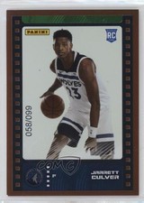 2019 Panini Sticker & Card Collection Bronze 58/99 Jarrett Culver Rookie RC 2s2. rookie card picture