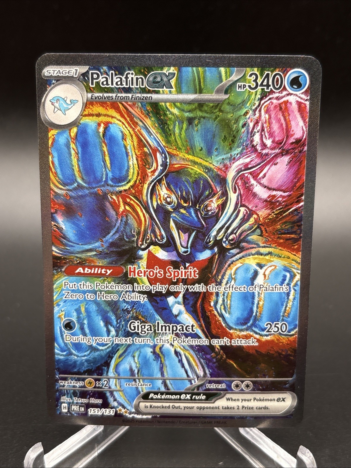 Pokemon Prismatic Evolutions - 151/131 Palafin ex Special Illustration Rare- SIR
