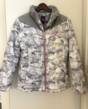 GERRY Girls L 14-16 Grey Pink Camo Puffer Jacket