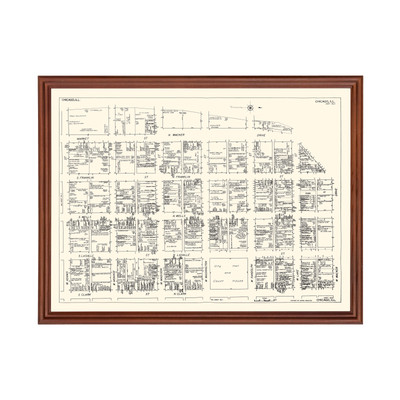 Old Map of Chicago, IL 1929 - Vintage Chicago Illinois Art