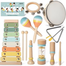 Baby Musical Instruments - Wooden Montessori Toys for Toddlers,Modern Boho Xylop