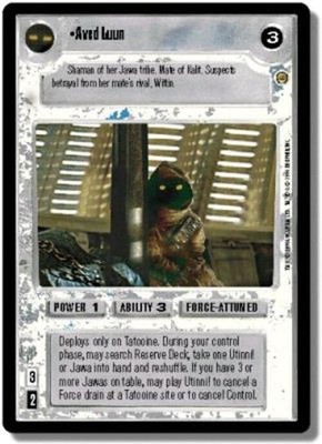 Aved Luun Star Wars CCG Decipher Jabba's Palace