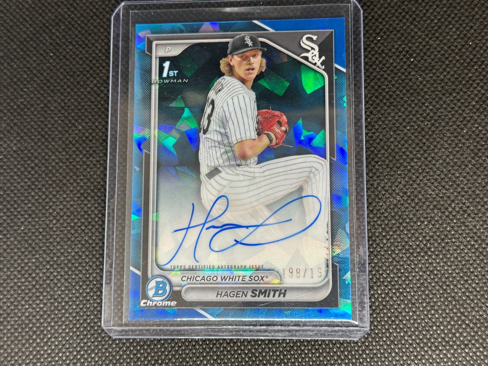 HAGEN SMITH 2024 Bowman Chrome Draft Sapphire 1st RC Autograph Auto 125/199