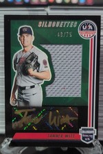 2022 Panini USA Baseball Stars & Stripes - Black Gold Tanner Witt Patch Auto /75