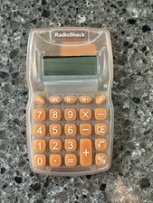 Radio Shack Mini Calculator Translucent Orange
