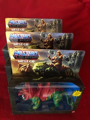 3 stück hochwertige he man neu heman battlecat Battle cat Figuren neu mattel