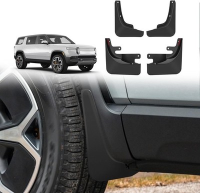 4 Pack Truck Mud Flaps for Rivian R1S 2022-2026 Splash Guards Accessories
