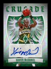 2023-24 Panini Phoenix #CS-XMD Xavier McDaniel Crusade Signatures Green
