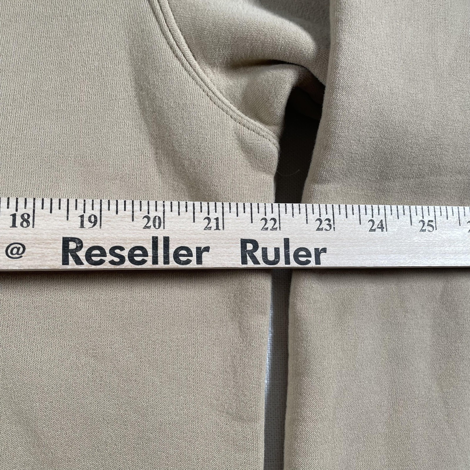 Nike Hoodie Mens Large Tan Beige Center Mini Swoosh Pullover Travis Scott