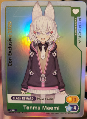 Oshi Push Tenma Maemi Persona Con Exclusive 2025 Foil NM