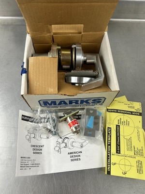 Marks USA Door Lock Leverset - Satin Chrome - 190L  / US26D  2 3/4'' Privacy