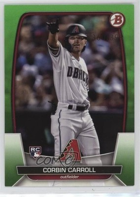 2023 Bowman Neon Green 361/399 Corbin Carroll #73 Rookie RC 1u3i