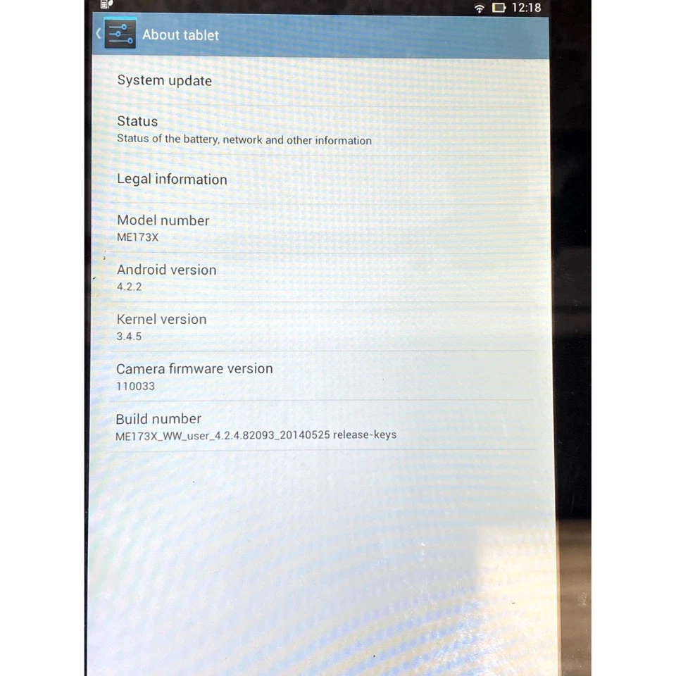 Asus Memo Pad HD7 K00B (ME173X) Android Tablet Blue 7" LCD Screen 5MP (1GB+16GB) - Image 3 of 4