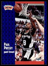 1991-92 Fleer Paul Pressey San Antonio Spurs #186