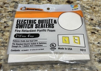 Frost King OS12 Electric Outlet & Switch Fire Retardant Foam Sealers 10 SEALERS