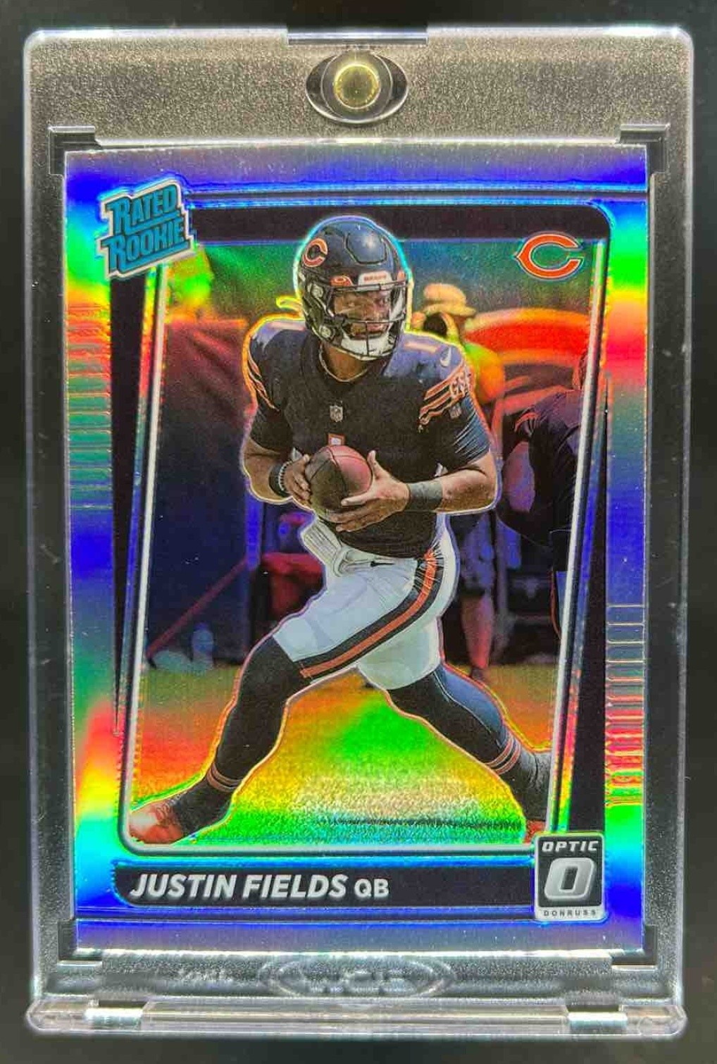 2021 Donruss Optic Justin Fields Holo Rated Rookie #204 Bears