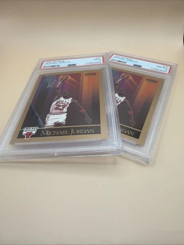 1990 SKYBOX Michael Jordan  2 Card LOT PSA 9 & 8
