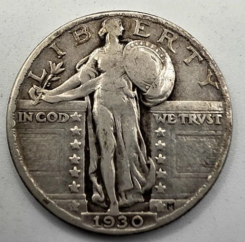 《SILVER》  1930  Standing Liberty Quarter *SILVER*