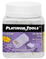 Platinum Tools RJ-45 Cat6 106188J 2-Piece High Performance Connectors - 10 Gbps