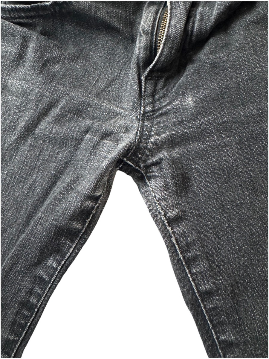 Saint Laurent Paris Jeans 26 Japan DO1 W/SK-LW Black Low Rise