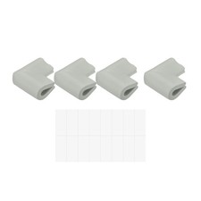 Corner Guards Edge Protectors, 8Pack U Shape, 2.16"x1.38"x0.315", Light Grey