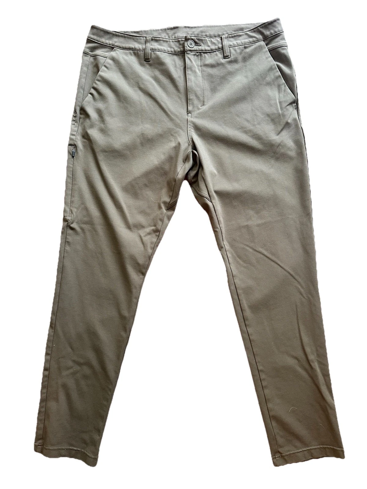 BYLT Everyday Pant 2.0 Mens 38 Classic Fit Olive Green Performance Clean