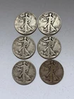 1944 S Liberty Walking Half Dollar 90% Silver - Lot 6 Condition Varies