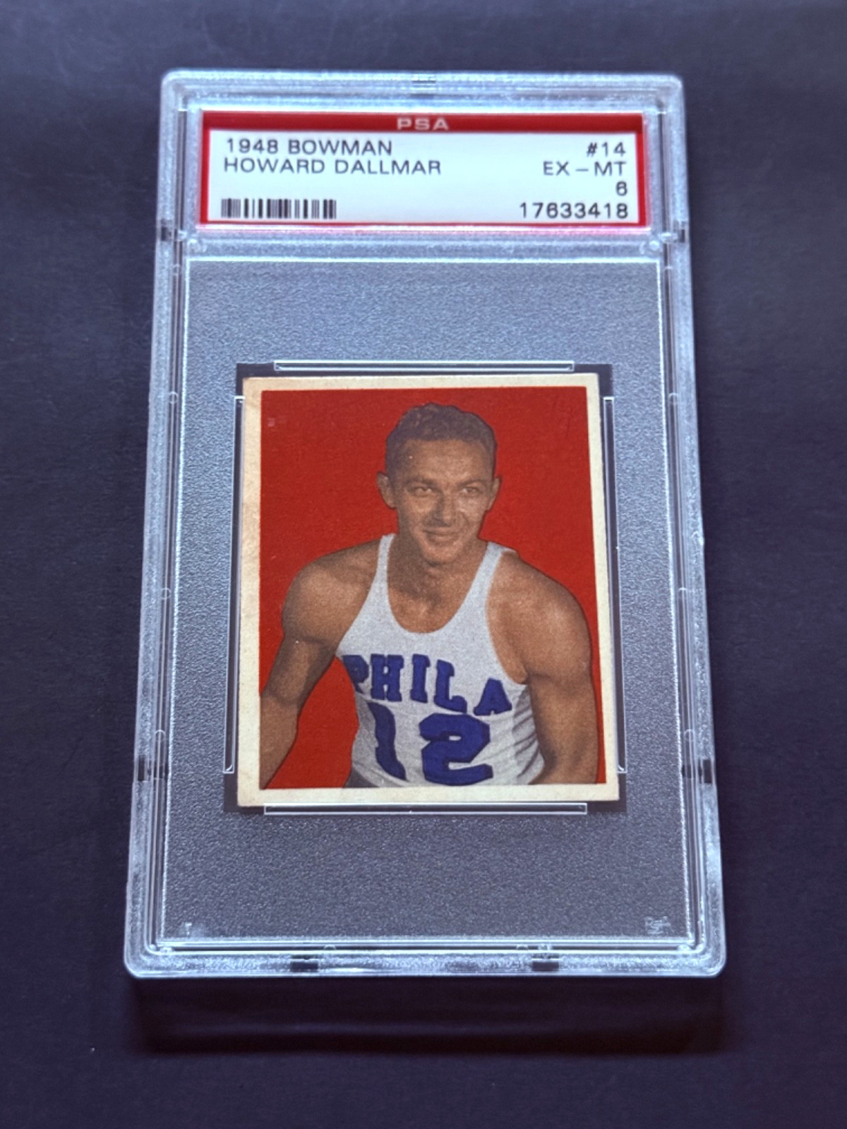 1948 Bowman #14 Howard Dallmar PSA 6