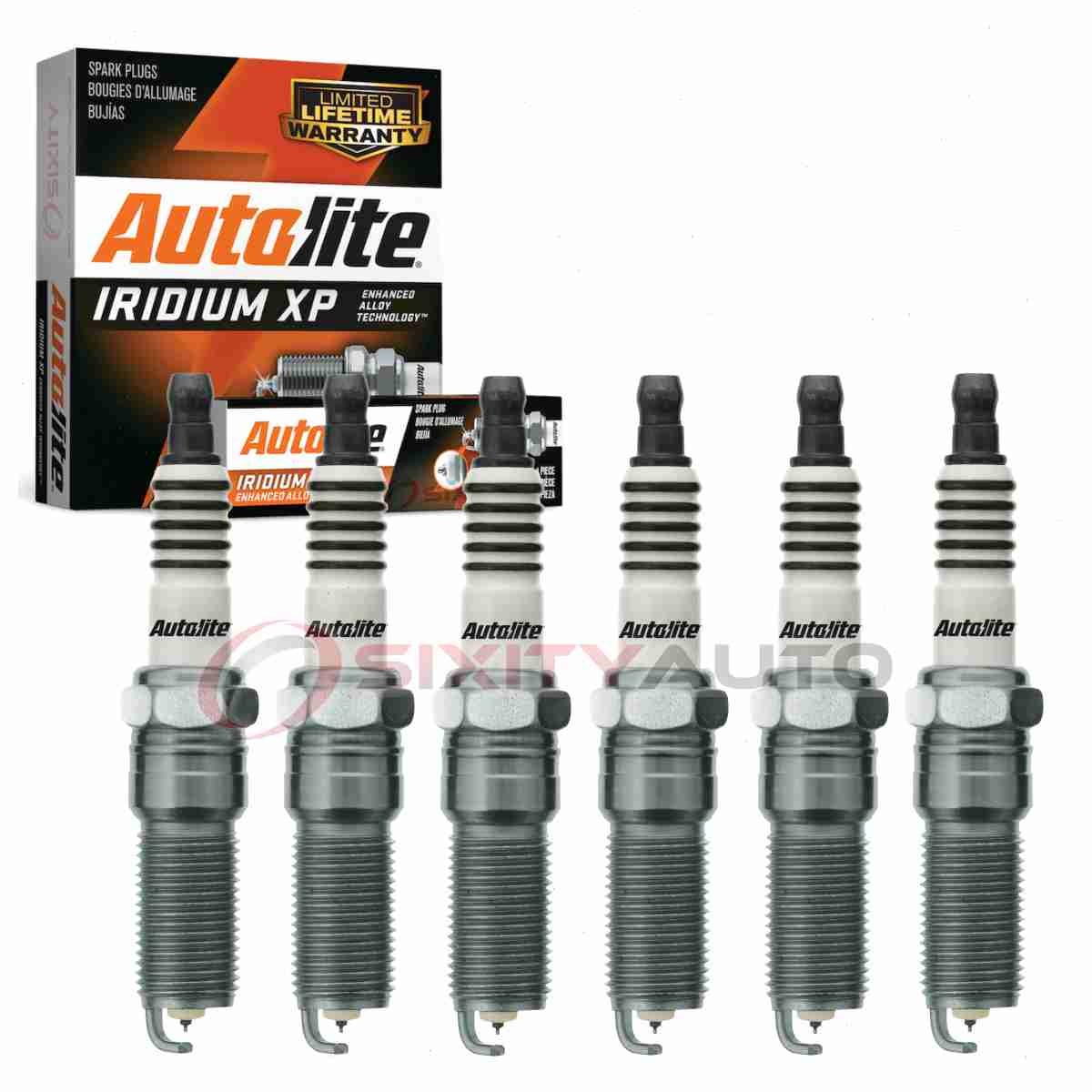 6 pc Autolite Iridium XP Spark Plugs for 2008-2012 Chevrolet Malibu 3.6L V6 gb