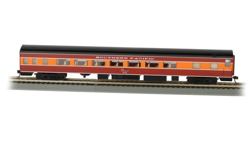 Autobús HO 85’ lado liso con interior iluminado Southern Pacific Daylight #2463 | Condition: New
