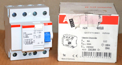 ABB F374 Fehlerstrom-Schutzschalter NEU OVP